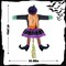 SancheZ; Crashing Witch into Tree Halloween Decorations with Led Light; Category:Statues; Image:3
